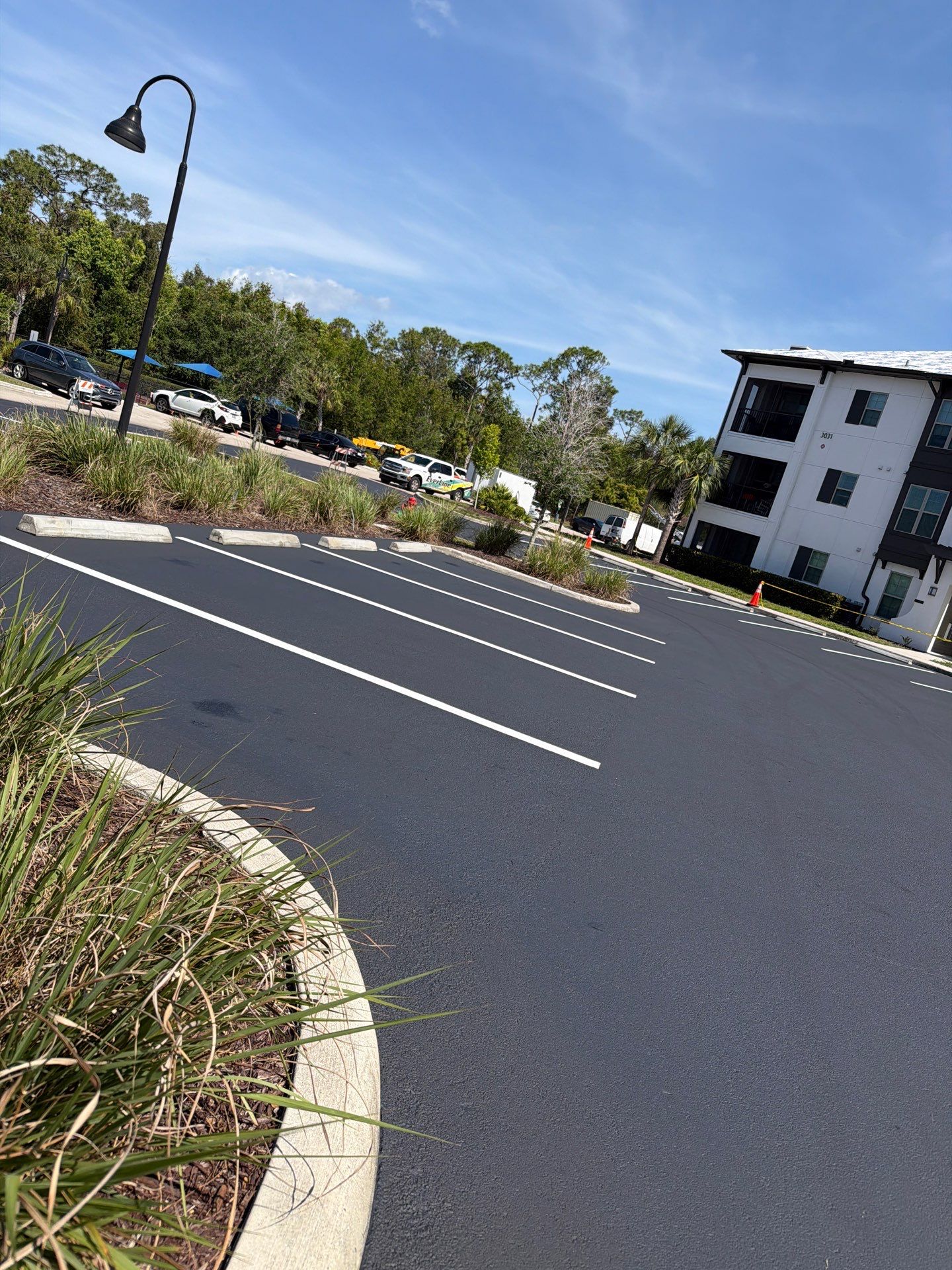 Line Striping - New Layout by Everline Coatings & Services - Southwest FL