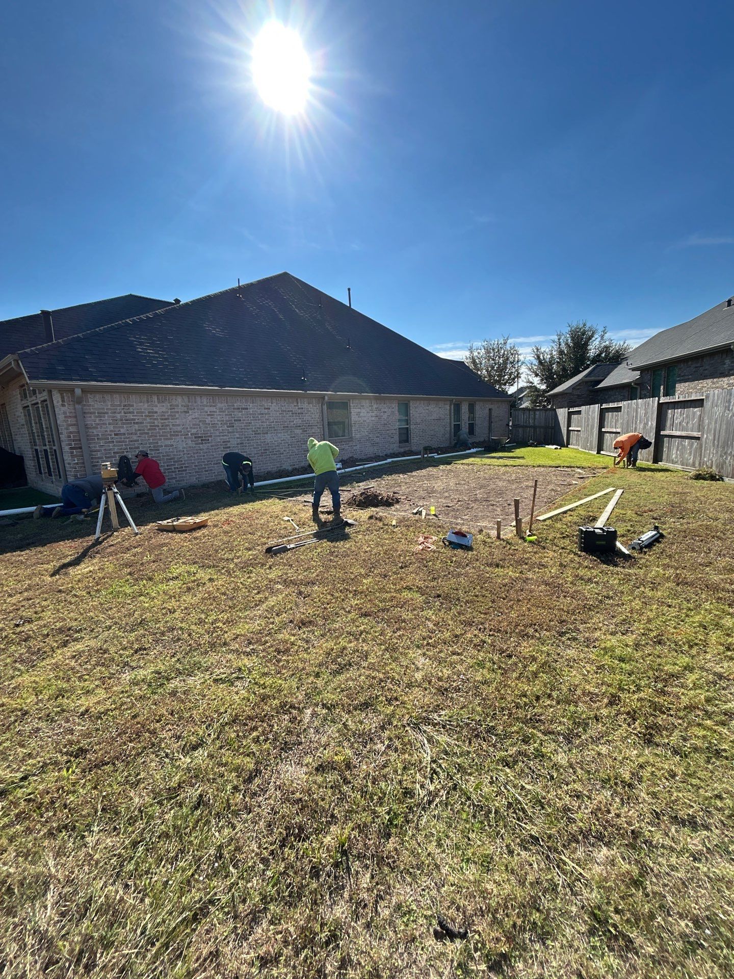 🏀💧 New Basketball Court & Drainage System – Full Backyard Upgrade by Texas Urban Elements