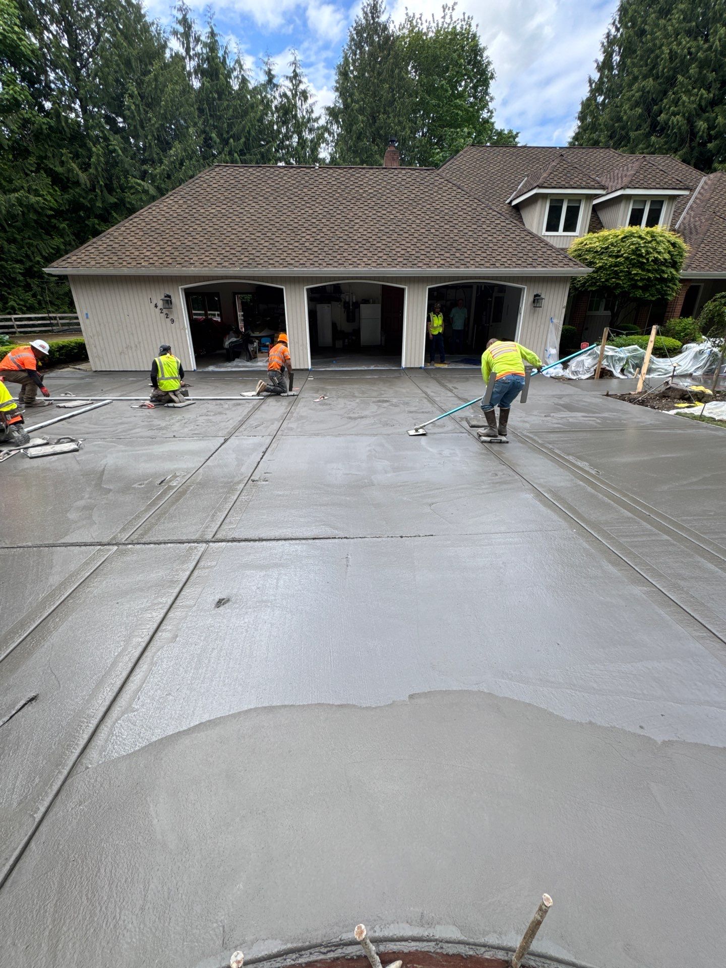 Stamped Concrete Driveway Renovation | Woodinville  by Jireh Asphalt & Concrete Inc 