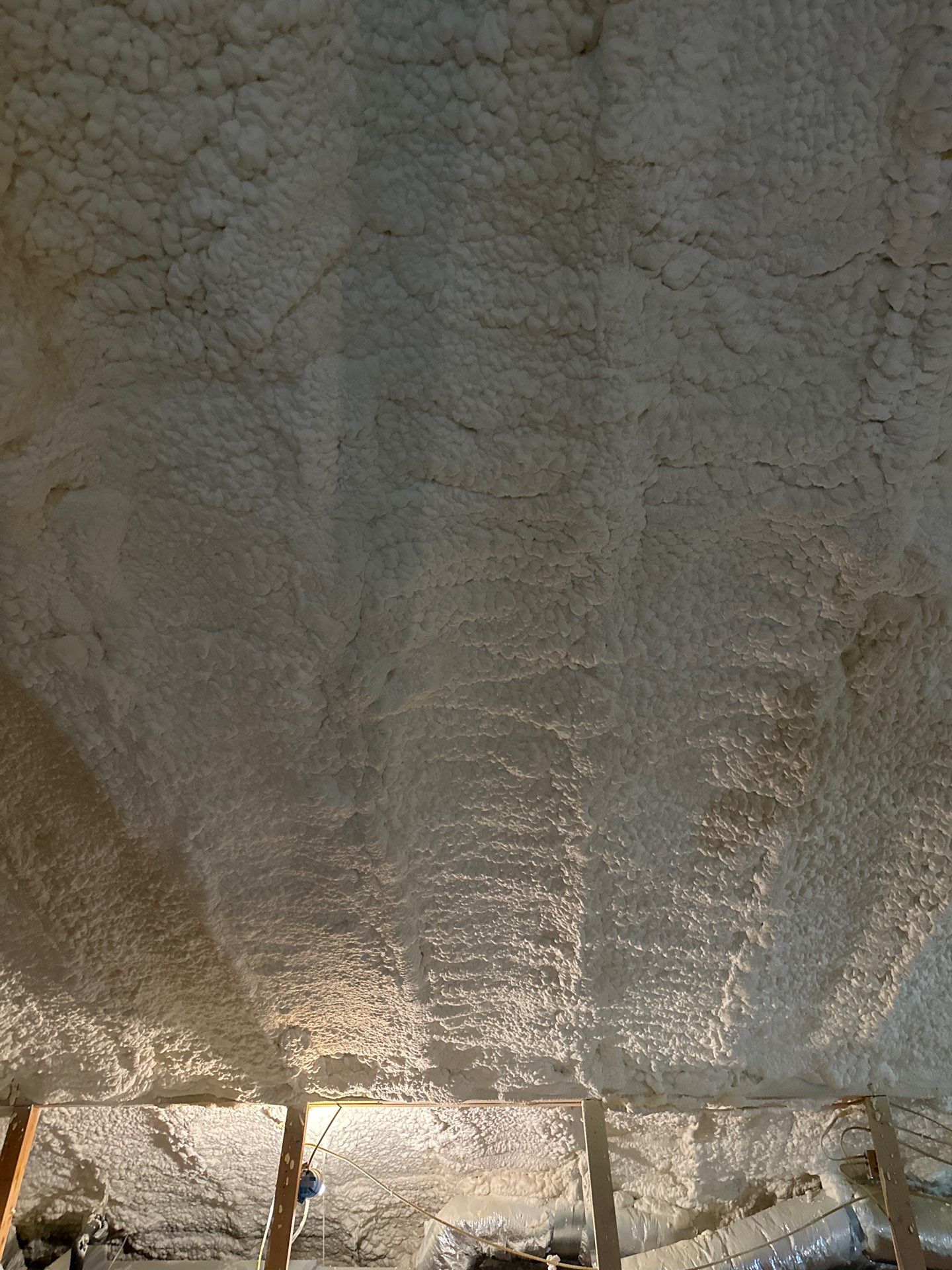 Spray foam insulation removal & re spray by Apex Insulation Solutions