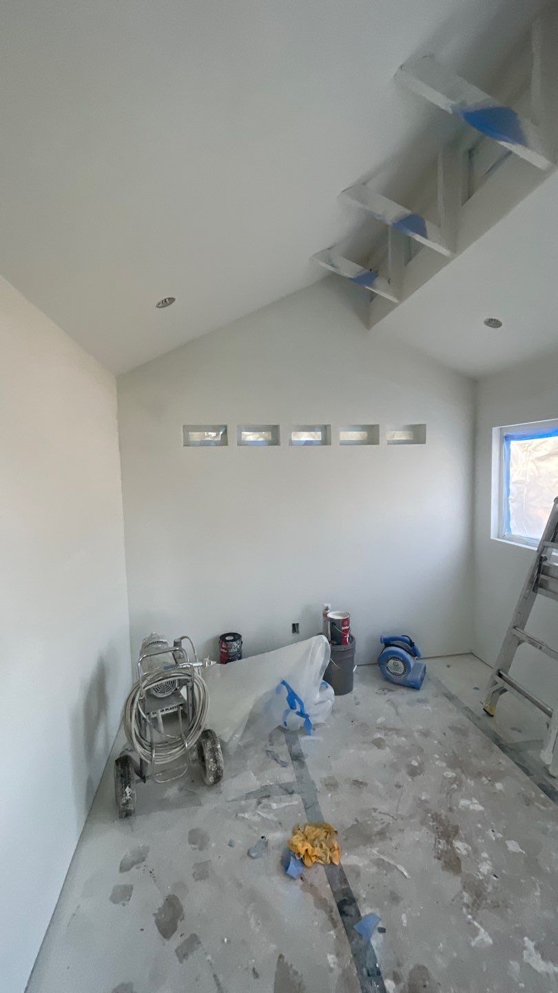 Outdoor Office Shed Interior Remodel in Longwood: From Drywall to Paint by HandyMangum
