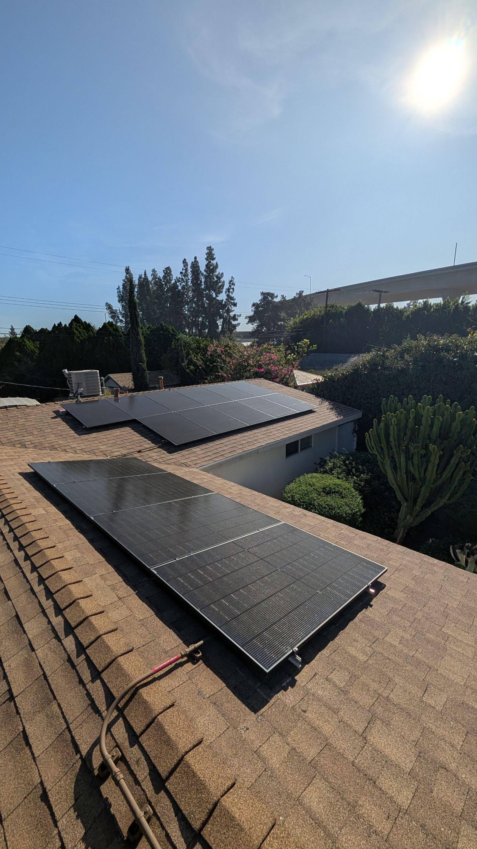 Twenty-Panel Solar Array in Los Angeles by AWS Solar