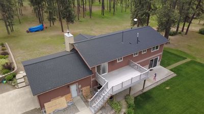 CertainTeed Landmark Pro Roof Replacement and Chimney Repair W Jacobs Rd Spokane, WA 99224 The Alpine Premium System - Certainteed Landmark® PRO Shingle - Cinder Black