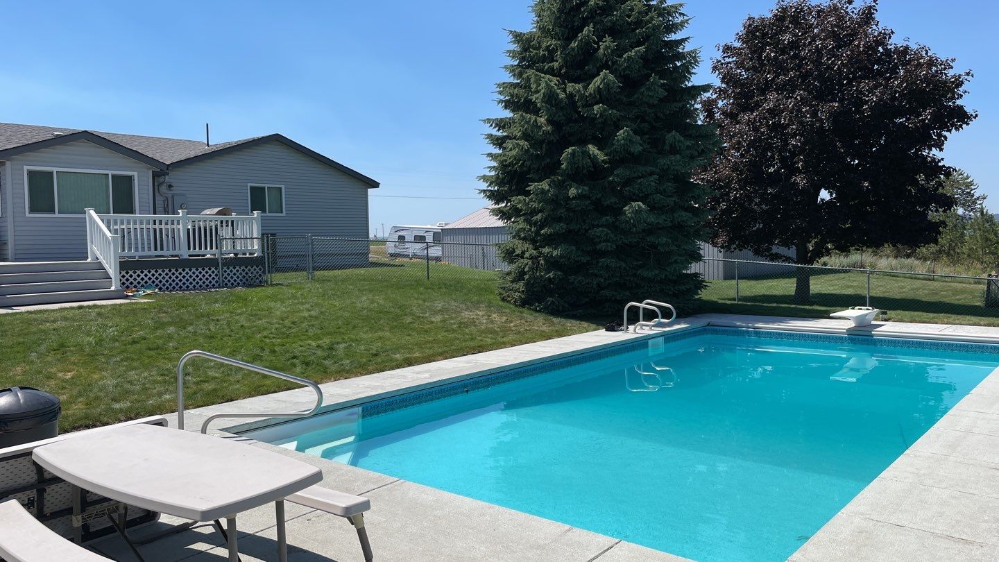 Pool Deck Transformation using Slate Stone by Croc Coatings, LLC