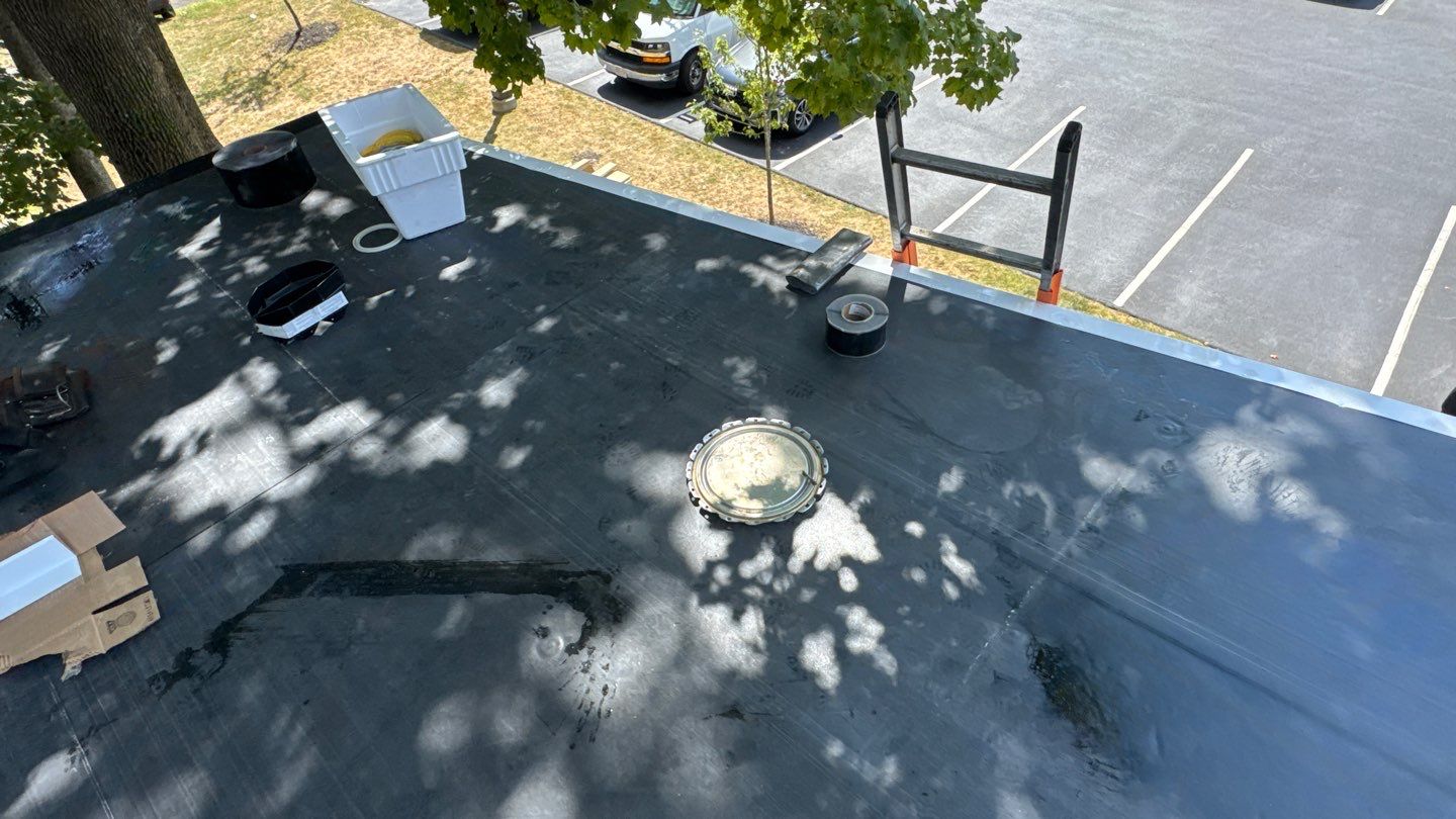 EPDM Flat Roof Installation with ISO Board on Existing Structure by Sensible Home Solutions