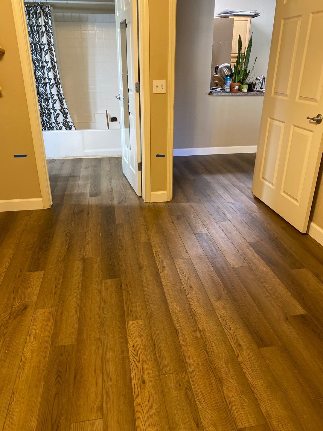 Flood damage renovation by Footprints Floors South Sacramento