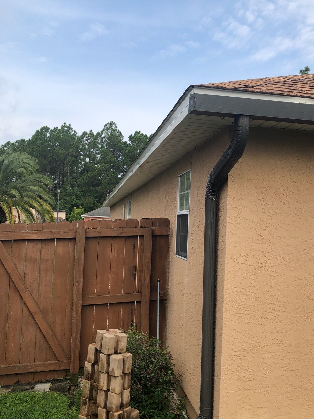 Seamless Gutter Installation using White K-Style Gutters by Gutter Professors