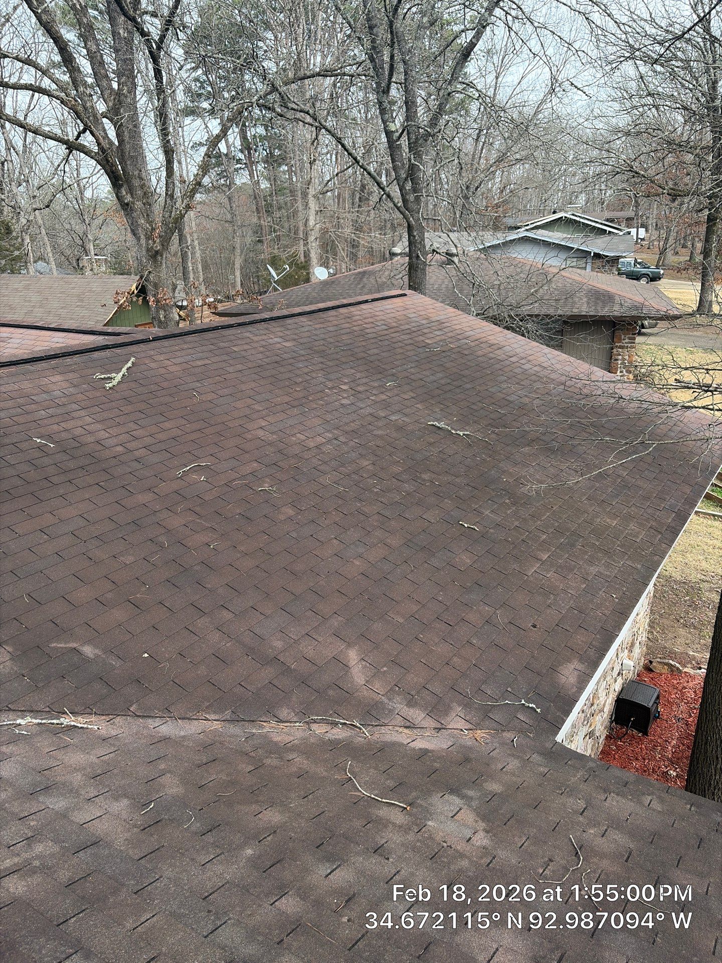 GAF Timberline HDZ Shingle Roof Replacement in Hot Springs Village by Temple Roofing and Exteriors