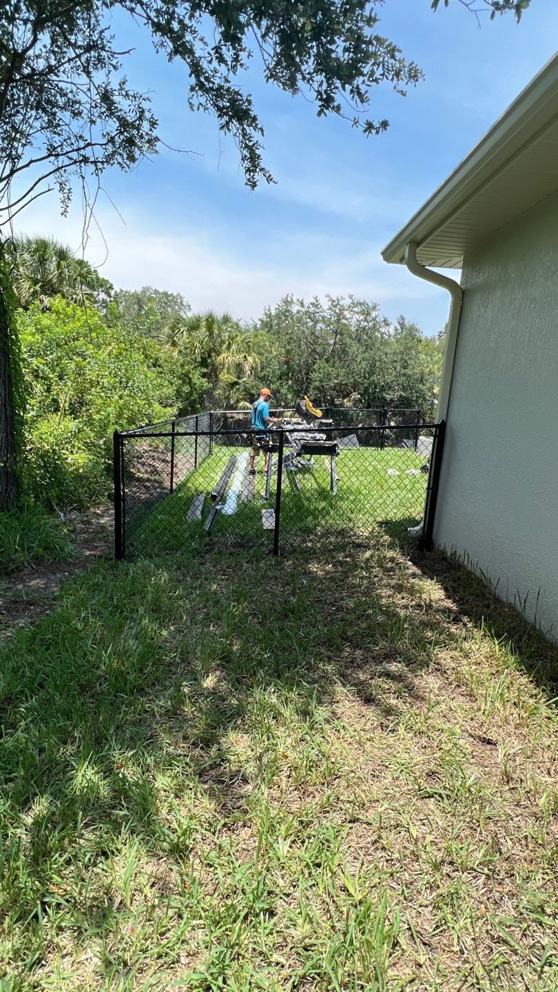 Englewood, FL 4ft. Tall Black Chain-link Fence by Asap fence and gates, LLC