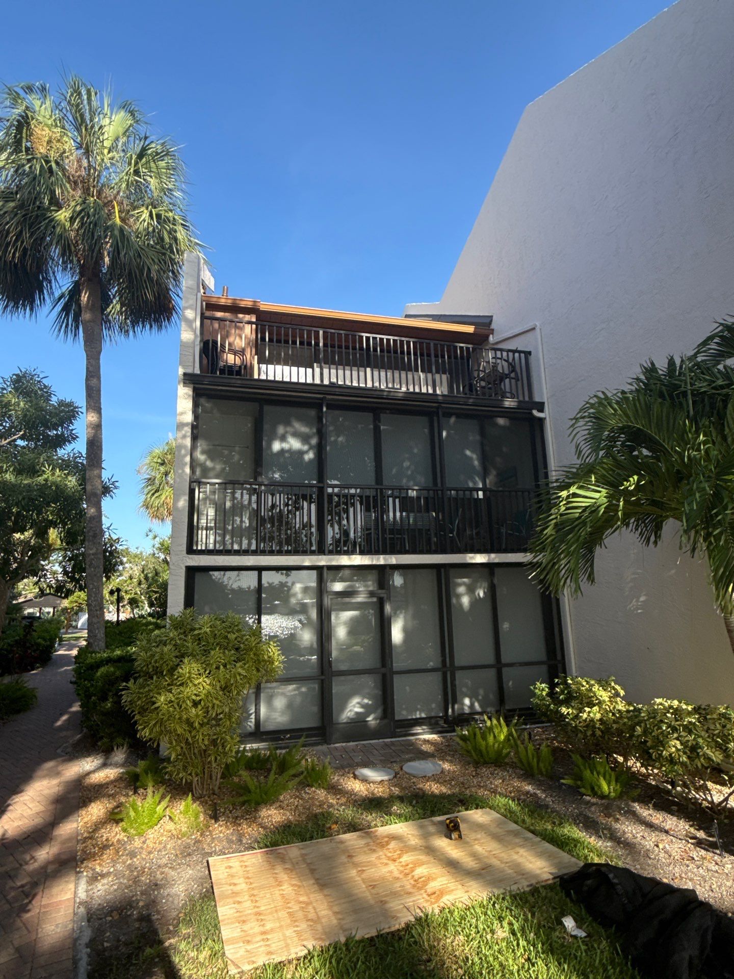 Downspout Installation Project in Sarasota FL by Gutter Professors