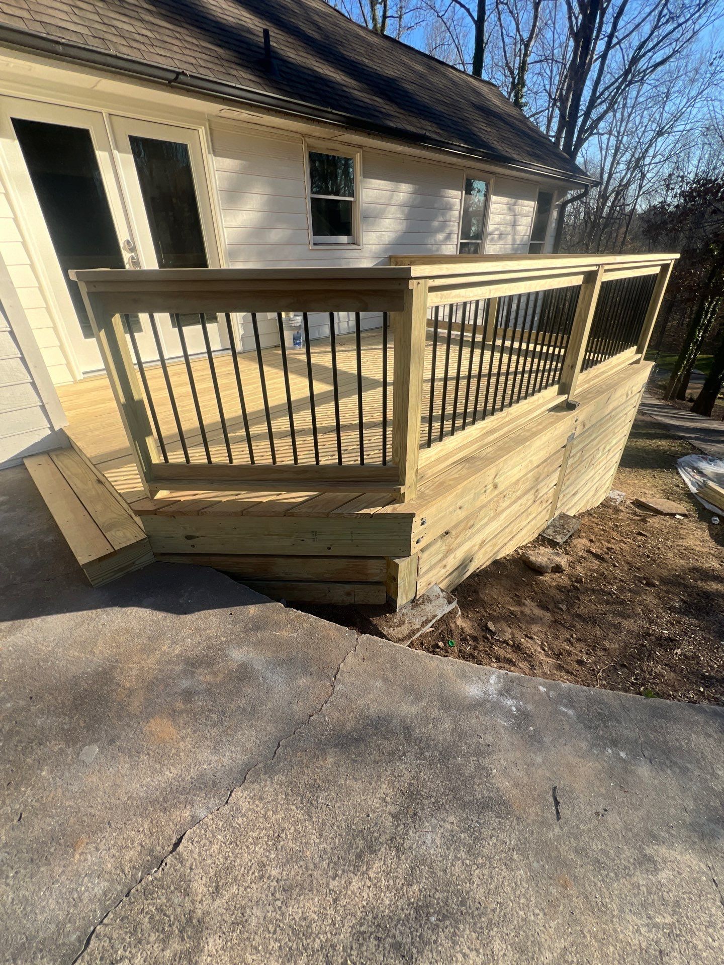 Woodstock, GA Wood Deck Build by Nelson Exteriors