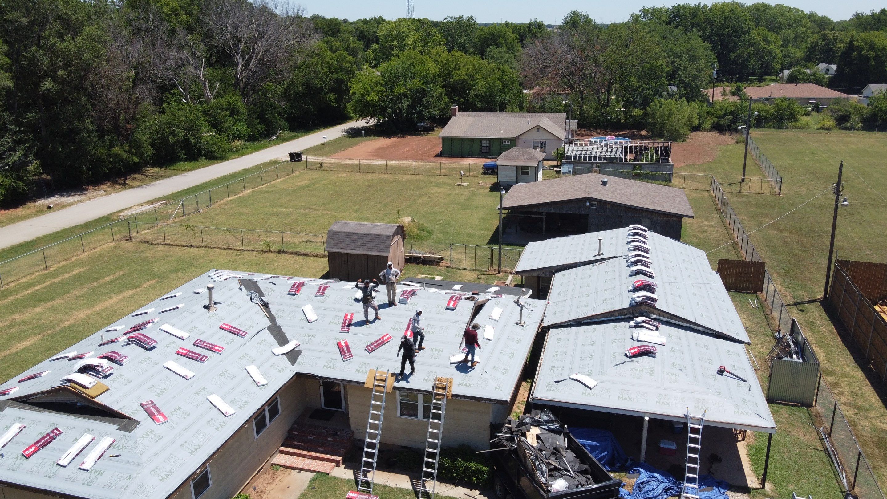 Residential Roofing Installation using GAF Natural Shadow  by A & H Roofing and Contracting