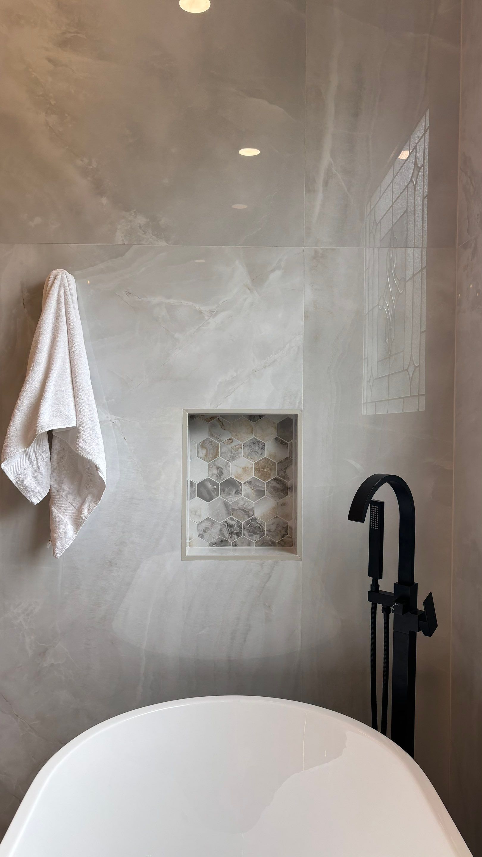 Master bathroom renovation by Prudencio