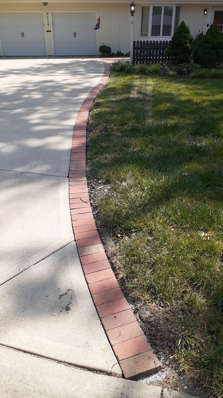 Uneven Patio Repaired! by LAND ESCAPES LLC