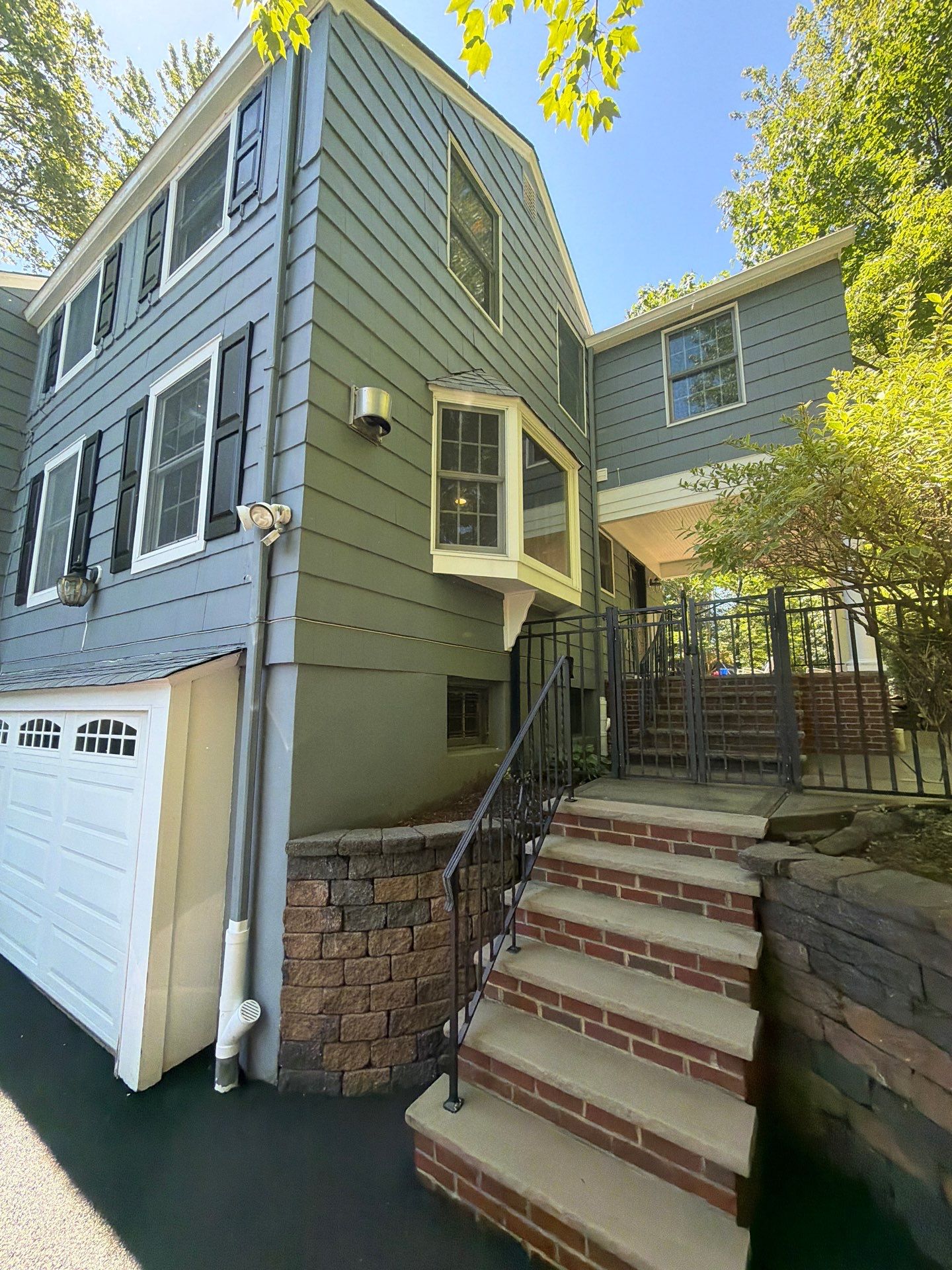 Exterior Painting and Cedar Shingle Siding Repair in Cedar Grove by Spectrum Painting, LLC