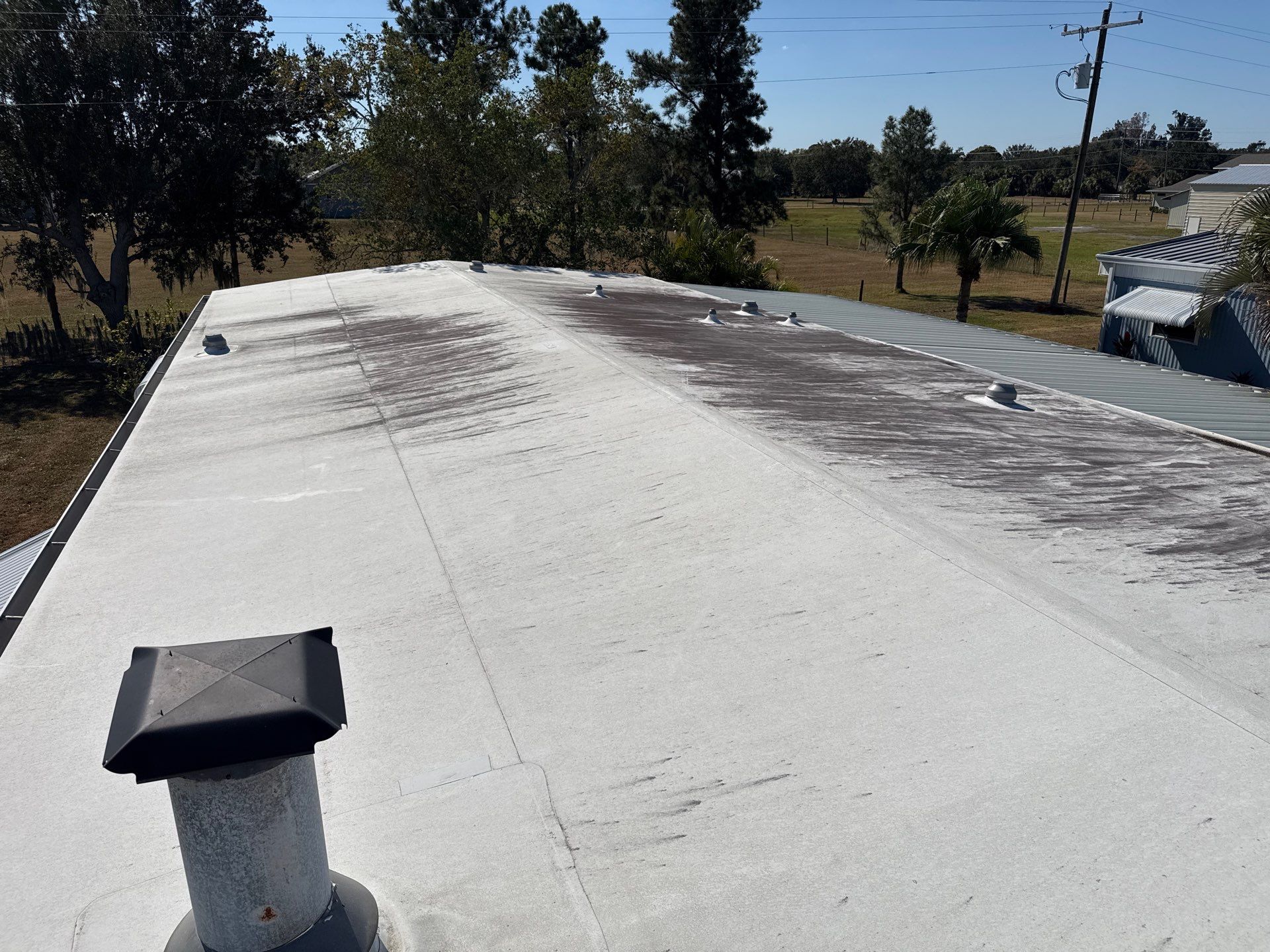 π TPO Roof Looking Like New Again! by Sunshine AquaWash
