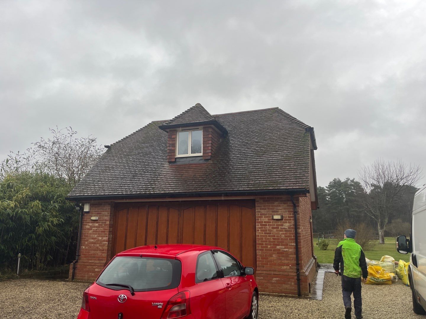 Roof Clean - Moss Removal - Gutter Clean using Honda 15lpm Low Pressure Washing Machine by Ges Exterior Cleaning ltd