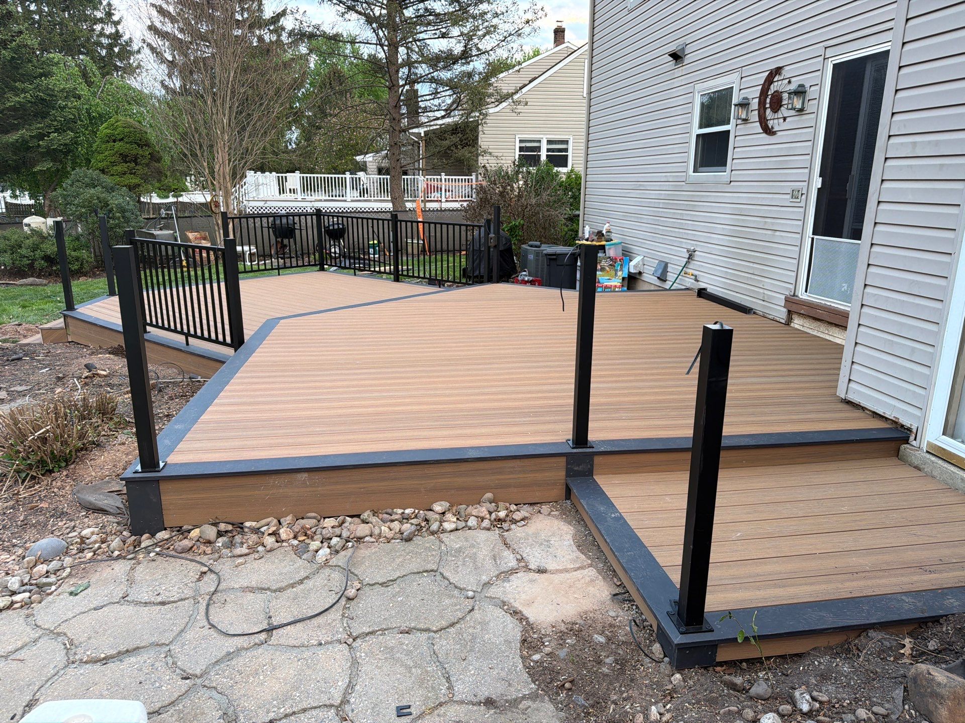 Deck Resurface In Richboro PA With Pergola by deck guardian