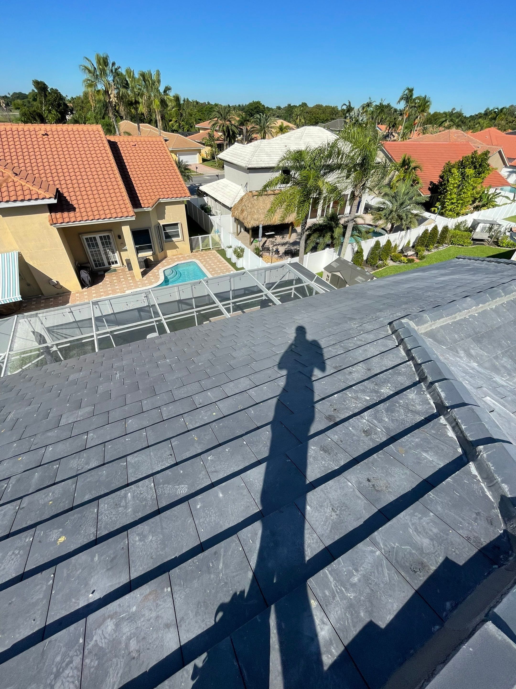 Midnight Gray Concrete Tile by Reimagine Roofing