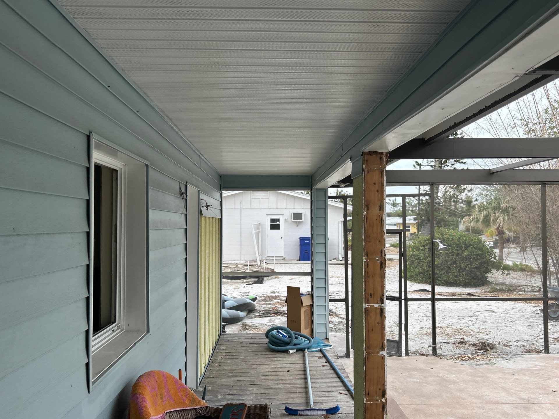 White Soffit and Fascia Upgrade in Longboat Key FL by Gutter Professors