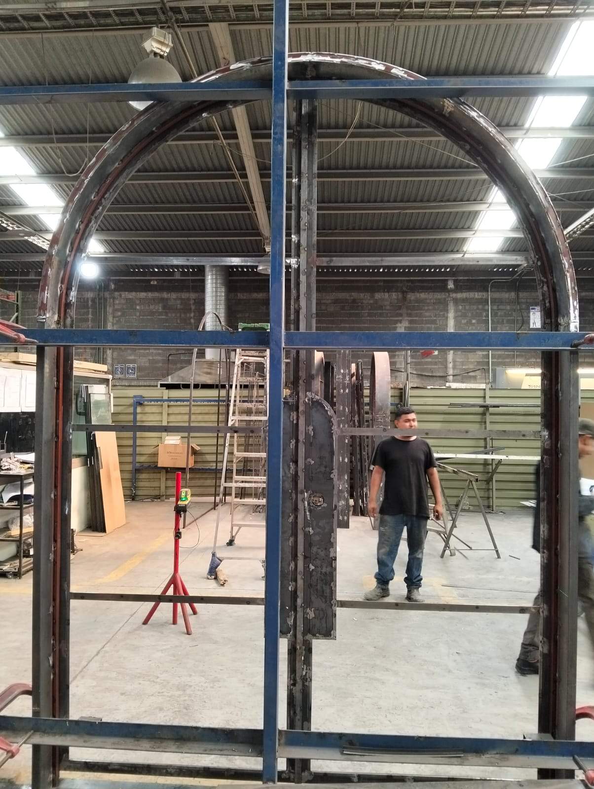 Custom Arched Metal Entry Door Installation in Plano by Solara Custom Living