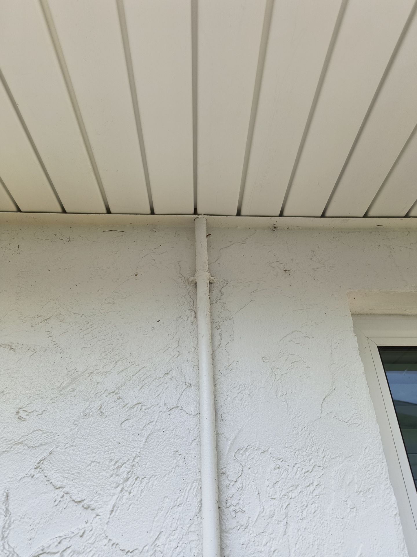 Aluminum White Soffit Installation in Sarasota FL by Gutter Professors