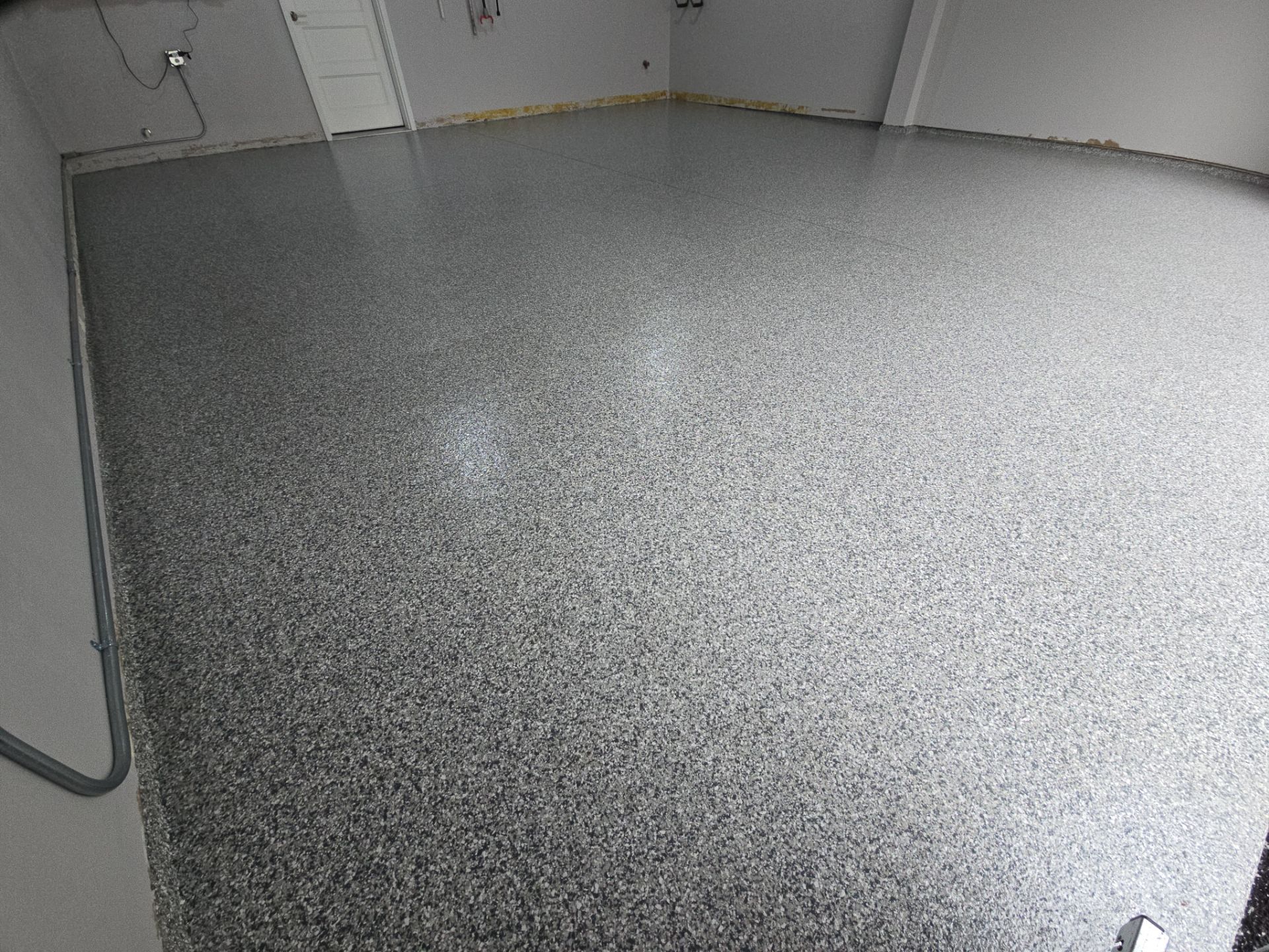 Garage Transformation using Slate Stone by Croc Coatings, LLC