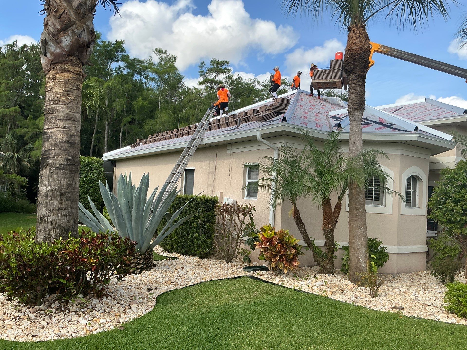 Seamless Gutter Upgrade Before & After in Bonita Springs FL by Gutter Professors
