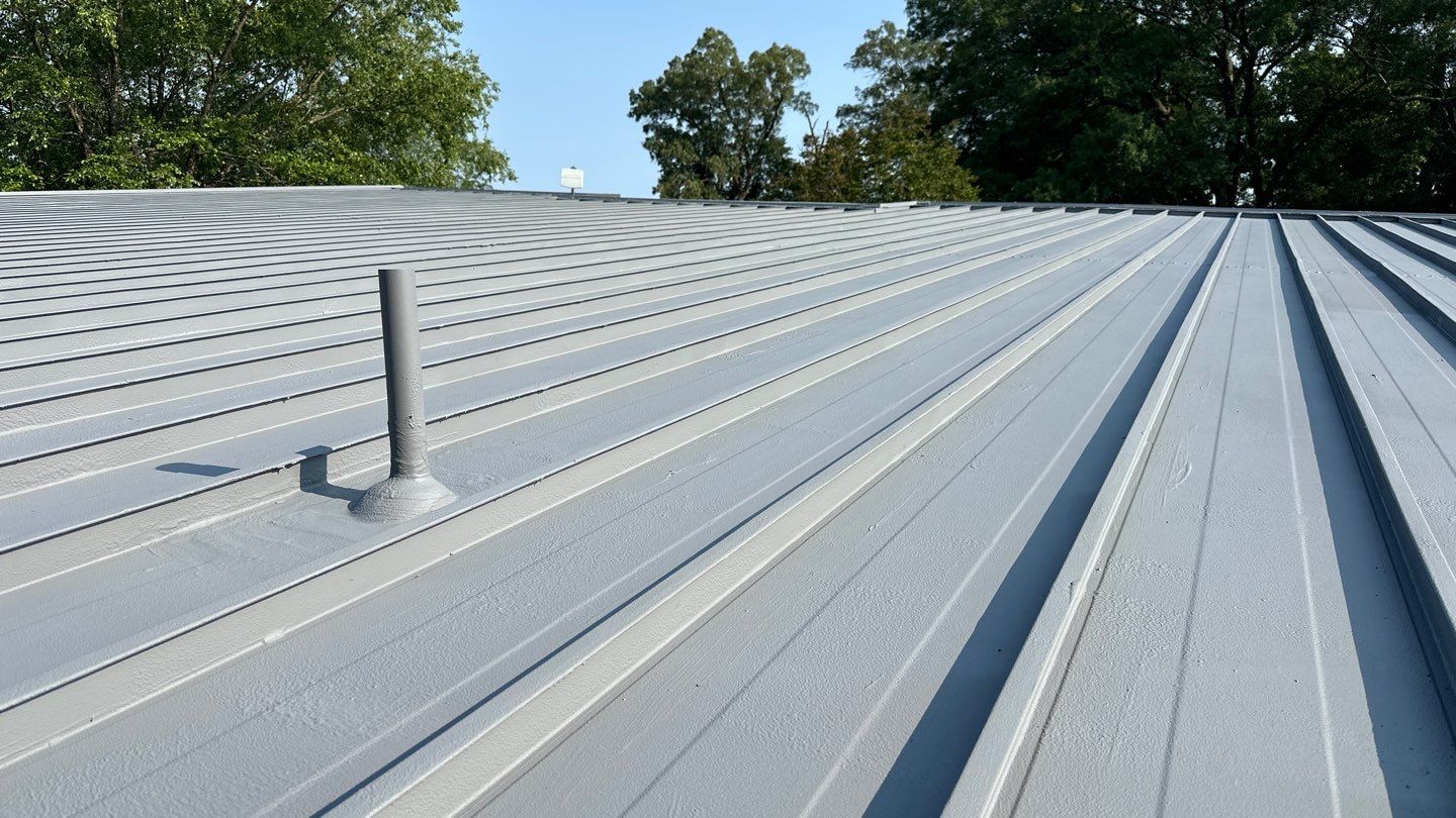 Commercial Roof using GACO Flex Silicone and Metal Acrylic by ExteriorPros