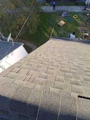 Residential Roofing Installation using GAF Timberline HDZ Charcoal
