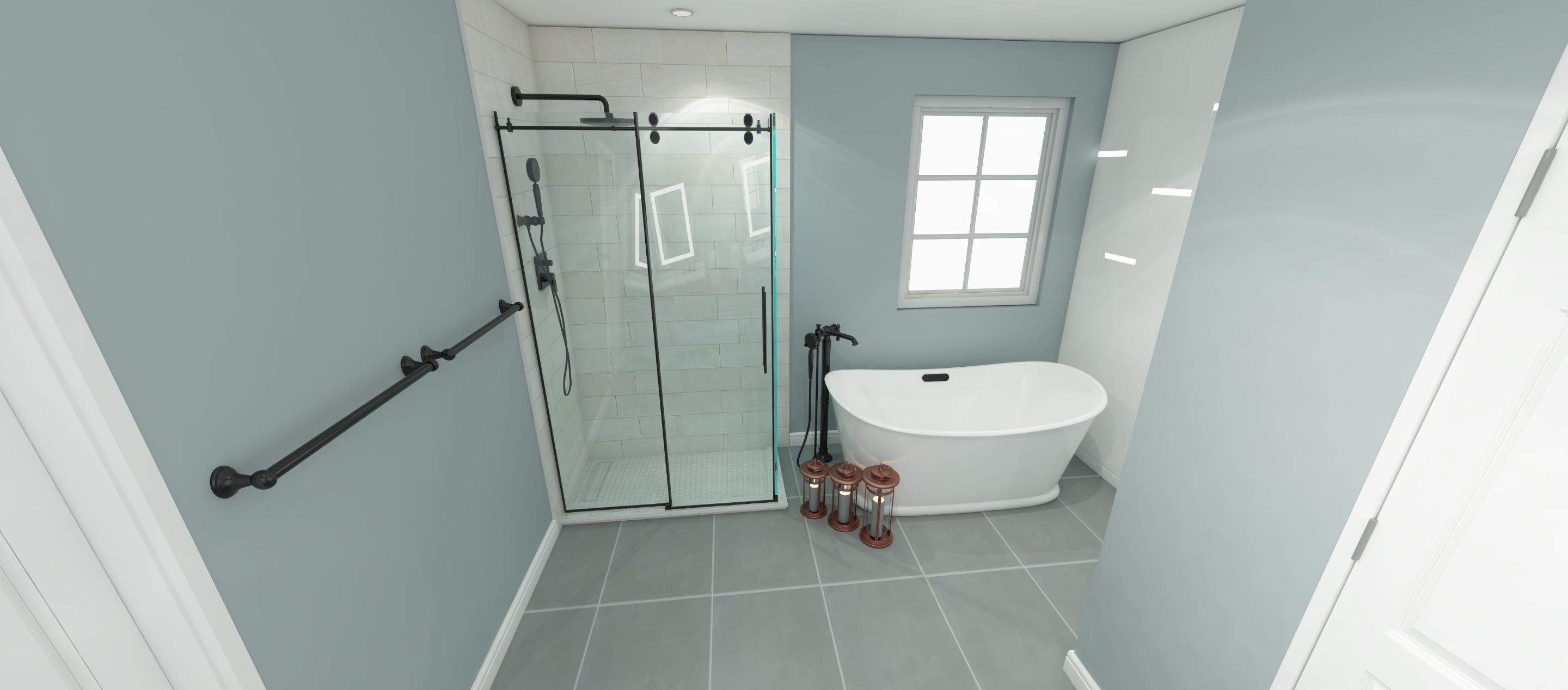 Bathroom Remodel using Tile by Home Concepts Construction