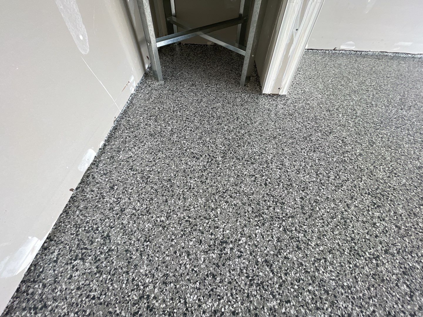 Garage Transformation using Slate Stone by Croc Coatings, LLC