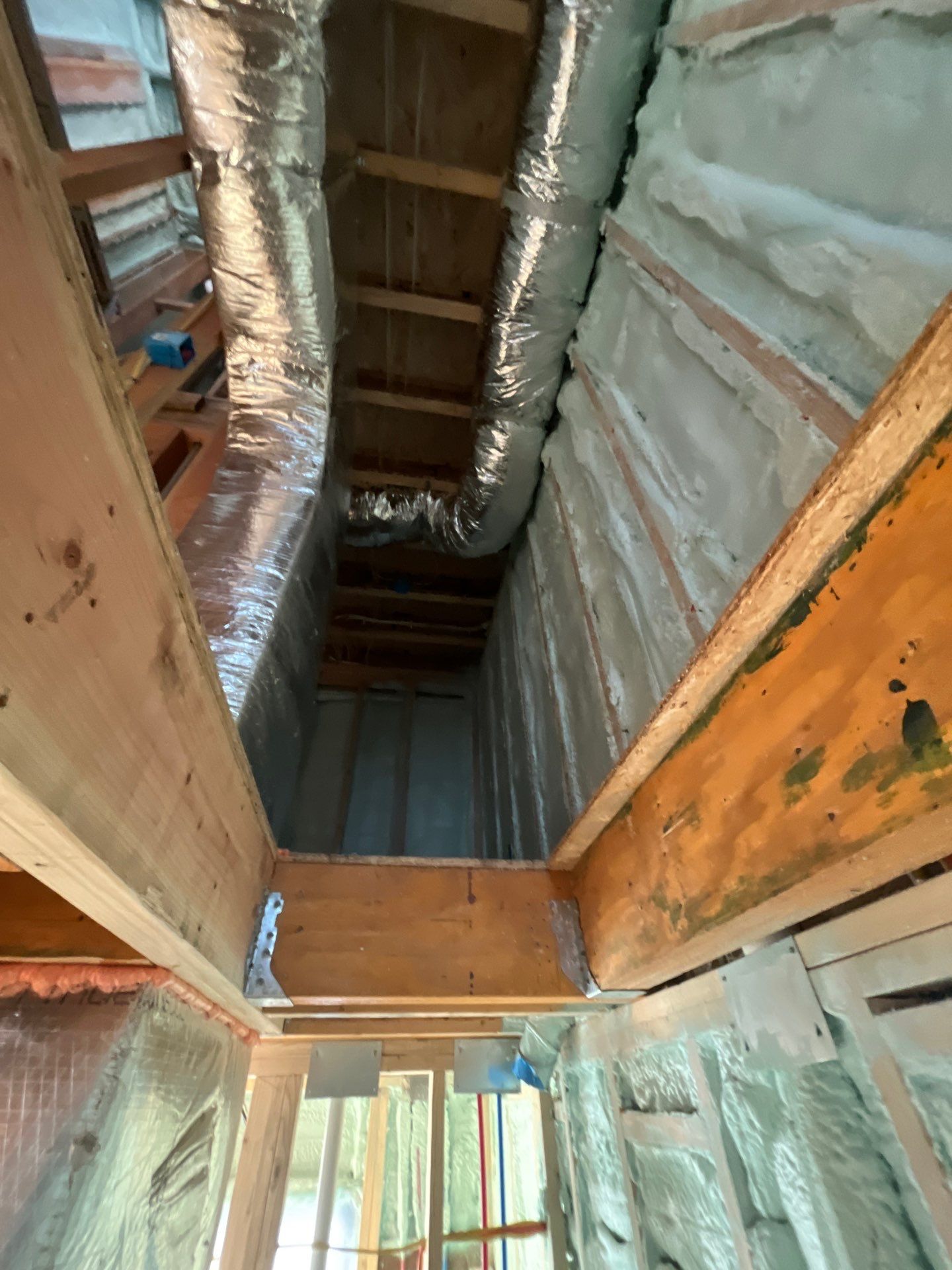 New Construction using Closed Cell Spray Foam by NYS Foam & Energy