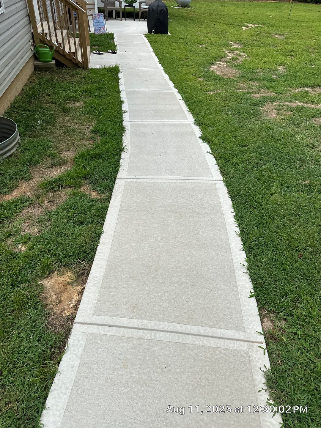 Wood Deck and Concrete Walkway using Wood and Concrete Sealant by DuraSeal