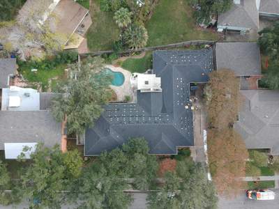 Residential Roofing Installation using Certainteed Landmark Moire Black