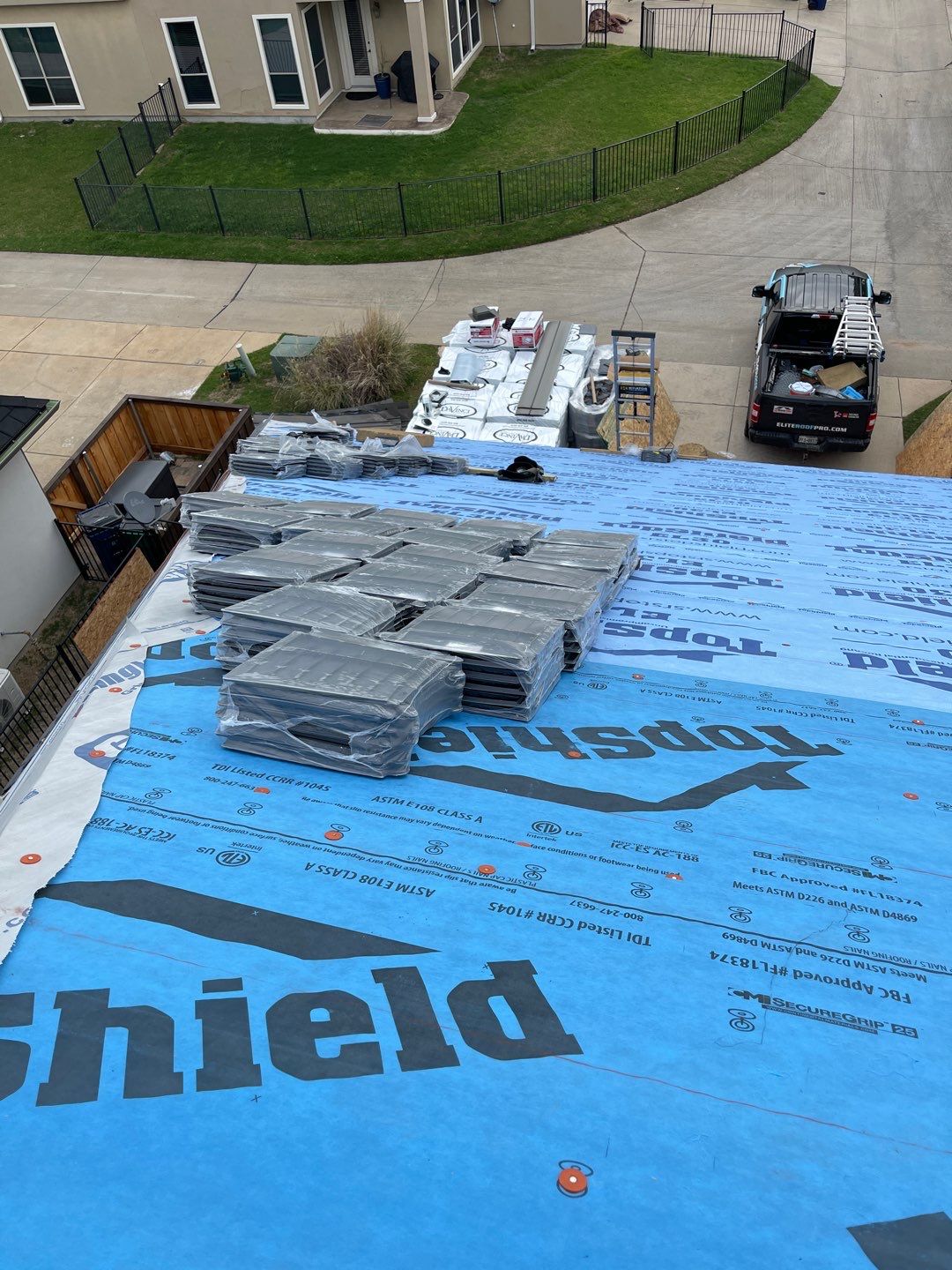 Roof Replacement using Davinci Bell Slate Shingles by Elite Roofing LLC