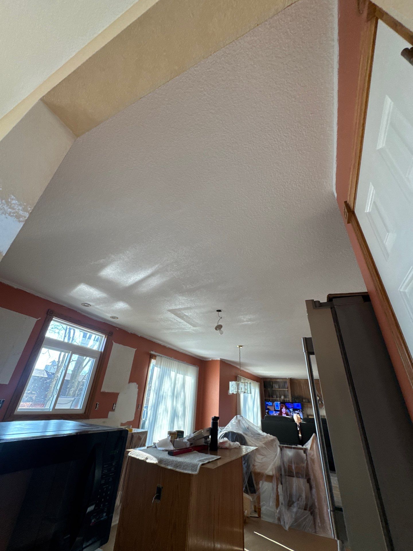 Ankeny Residential Interior | SW Duration in Natural Linen, Velvet Antler Accents & Clary Sage Bath with ProMar Flat White Ceilings by Midwest Paint LLC