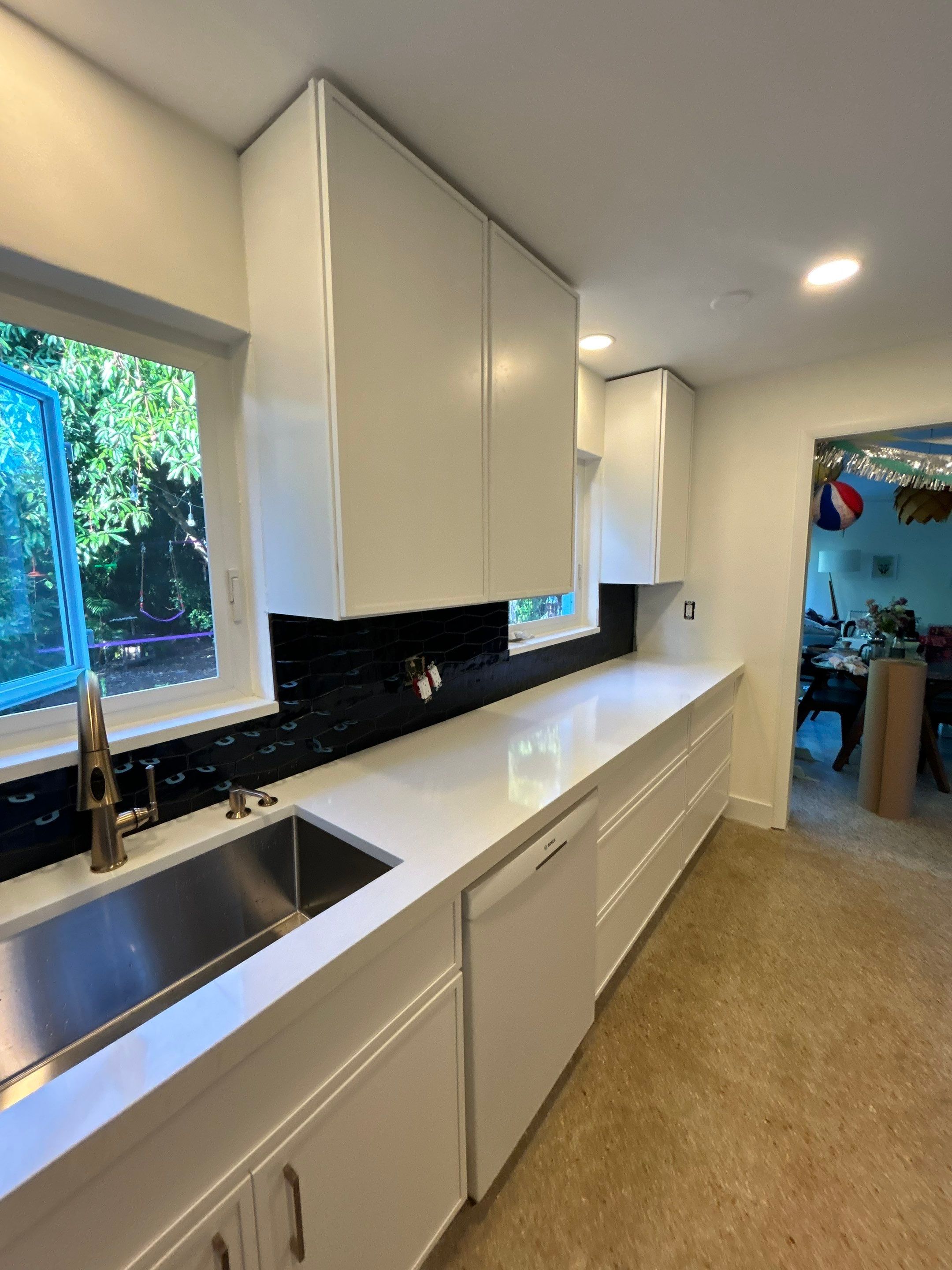 Blue Backsplash - Delray Beach by Hevi Tile