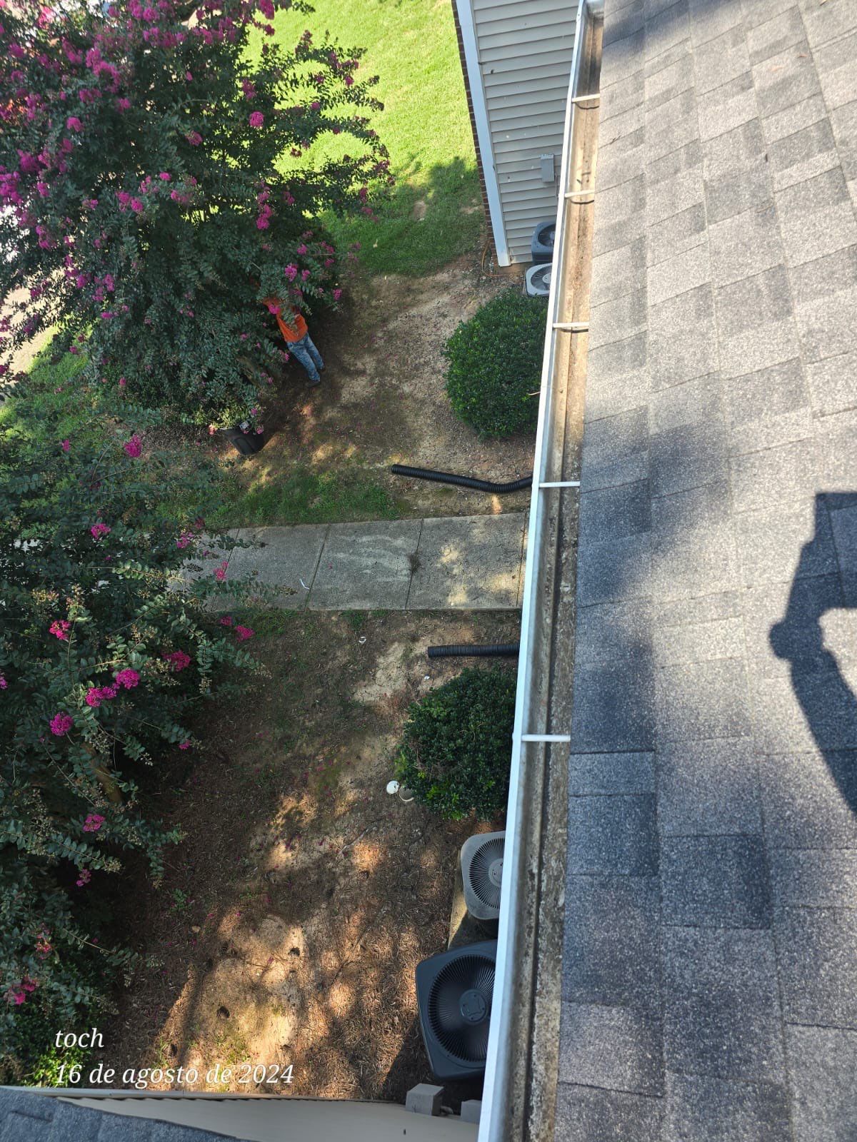 Commercial gutter cleaning High Point, NC after photo with clean gutters
