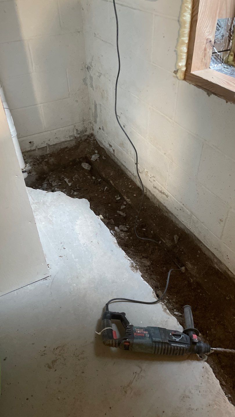 Targeted Drain Tile for Annie by Waterproofing Northeast