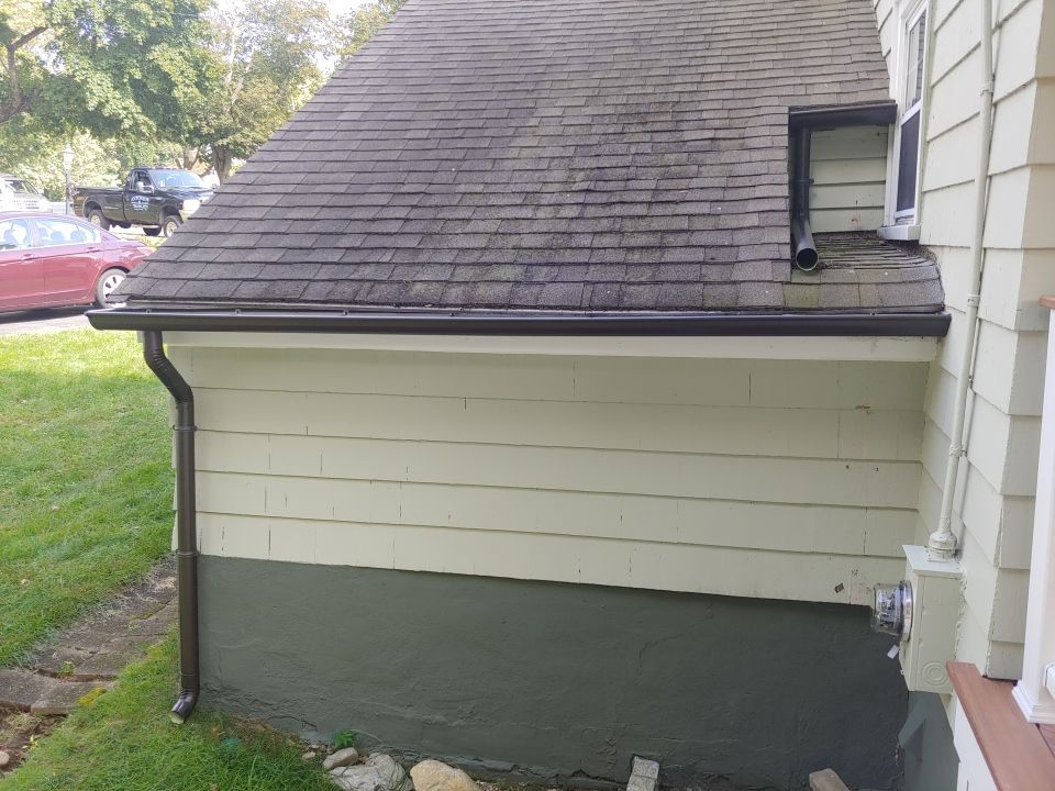 Gutter Installation using Half Round Aluminum Gutter in Medford, MA by Gutter Pro Enterprises