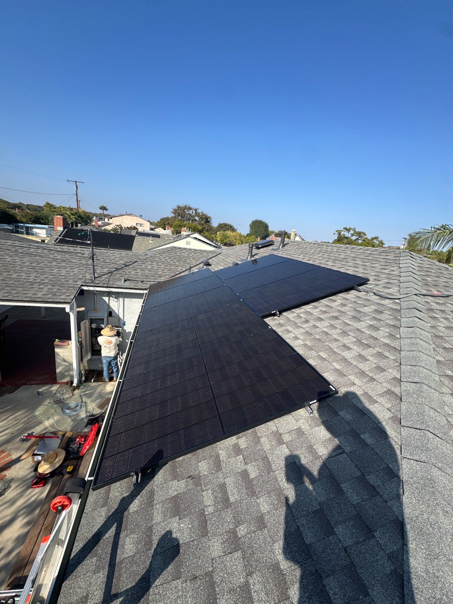 Residential Solar Installation with CertainTeed Panels in Long Beach by AWS Solar
