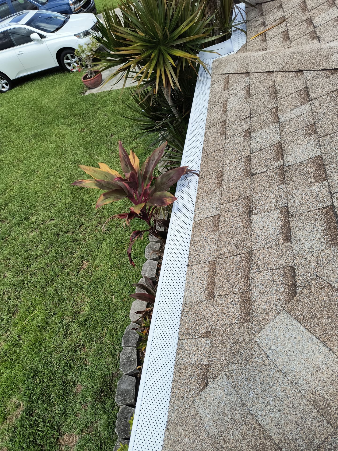 Leaf Guard System Installation in Cape Coral FL by Gutter Professors