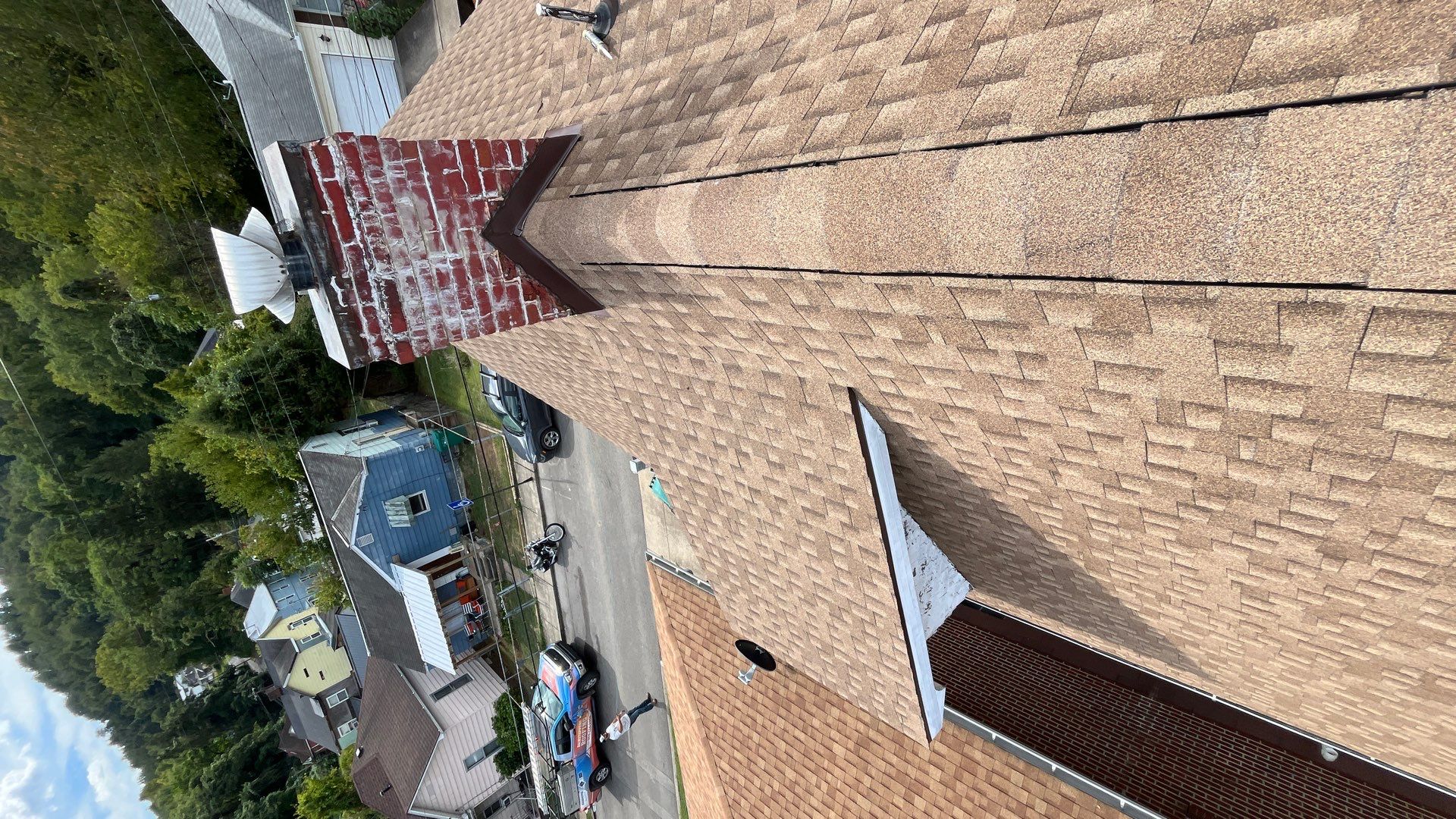 Residential Roofing Installation using GAF Timberline HDZ Shakewood by Rainstoppers Roofing