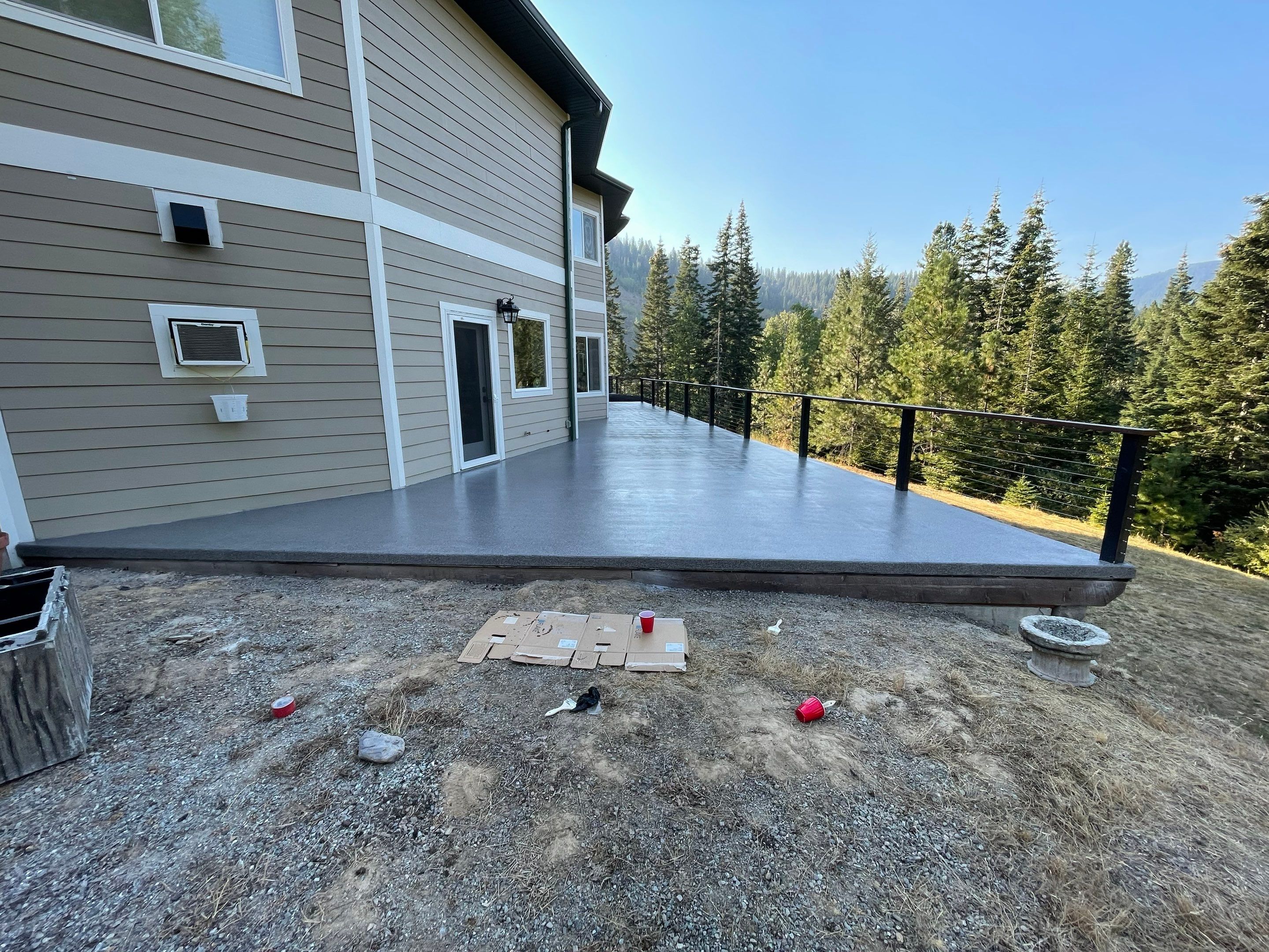 Patio Transformation using Greystone 1/8" by Croc Coatings, LLC