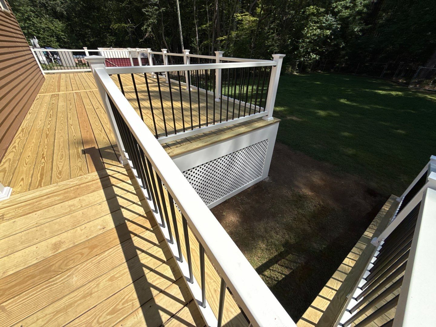 Custom Pressure-Treated Deck and Accessible Ramp Installation in York by Sensible Home Solutions