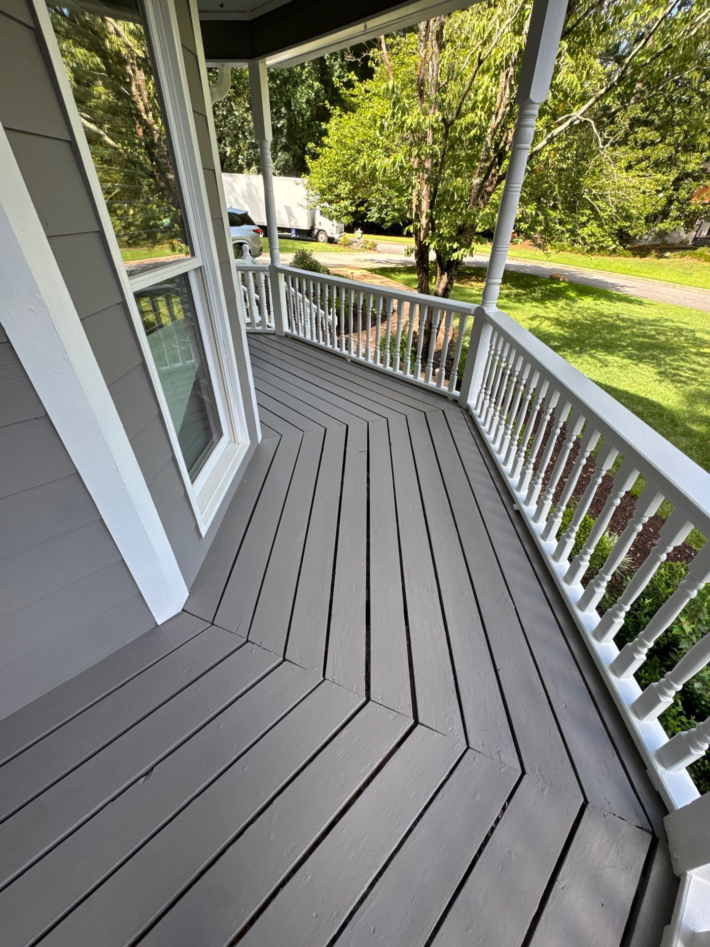 Deck Refinishing and Exterior Painting Project in Roswell, Georgia by Swift Home Renovations