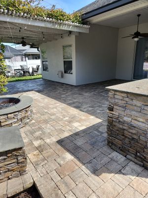 paver patio using Concrete Sealant