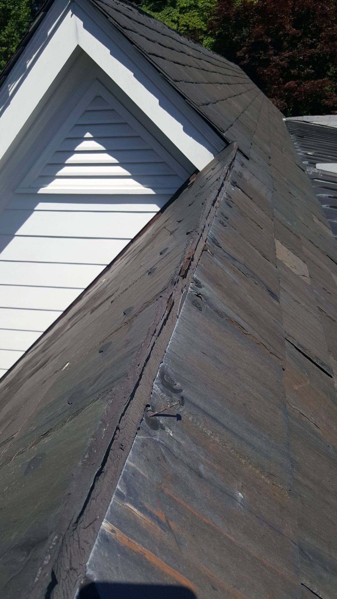 Slate repair in Guilford by Roof Right Inc