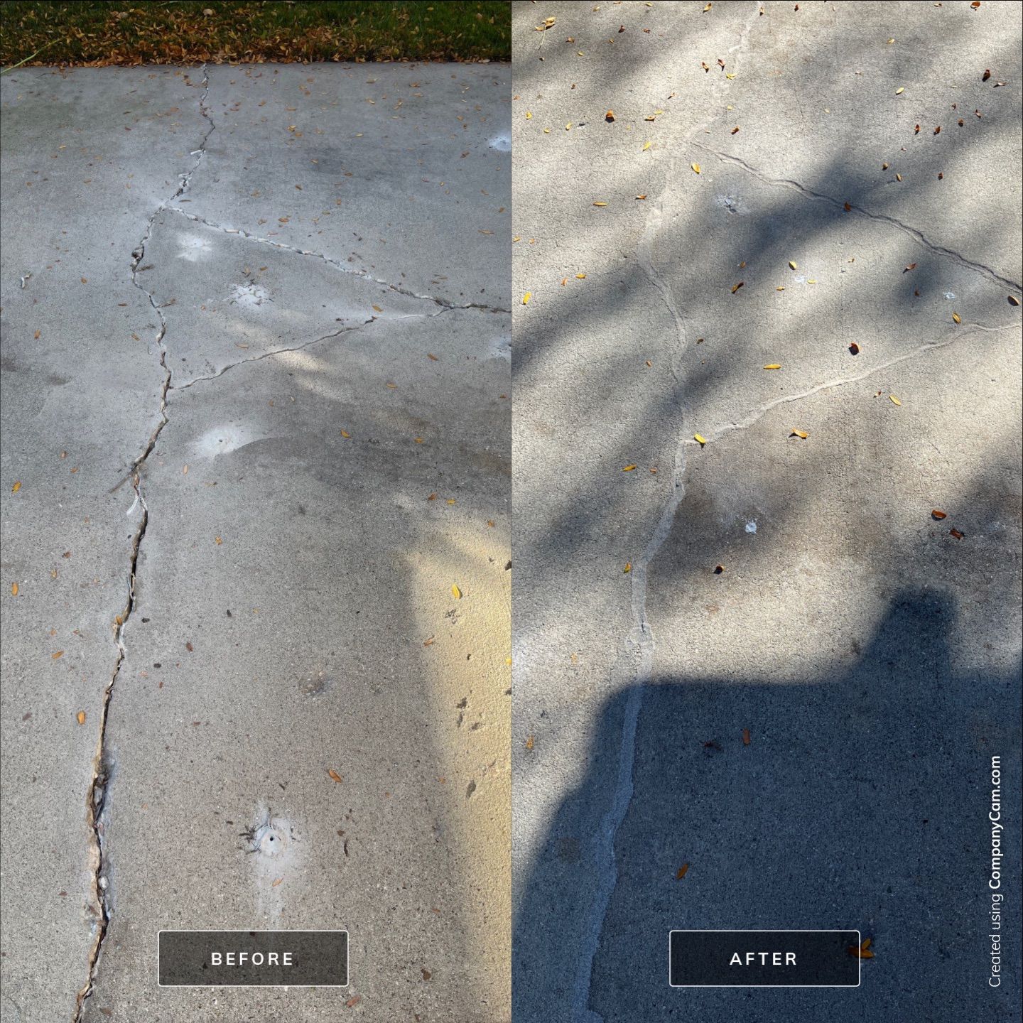 Driveway Crack Repair for Michelle by Mr. Mudd Concrete